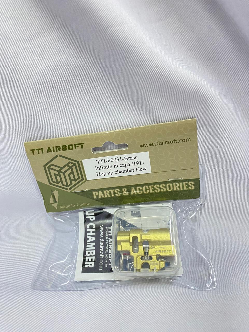 TTI Airsoft Infinity Marui Spec Hi-Capa One Piece TDC Hop-Up Chamber ( Brass )