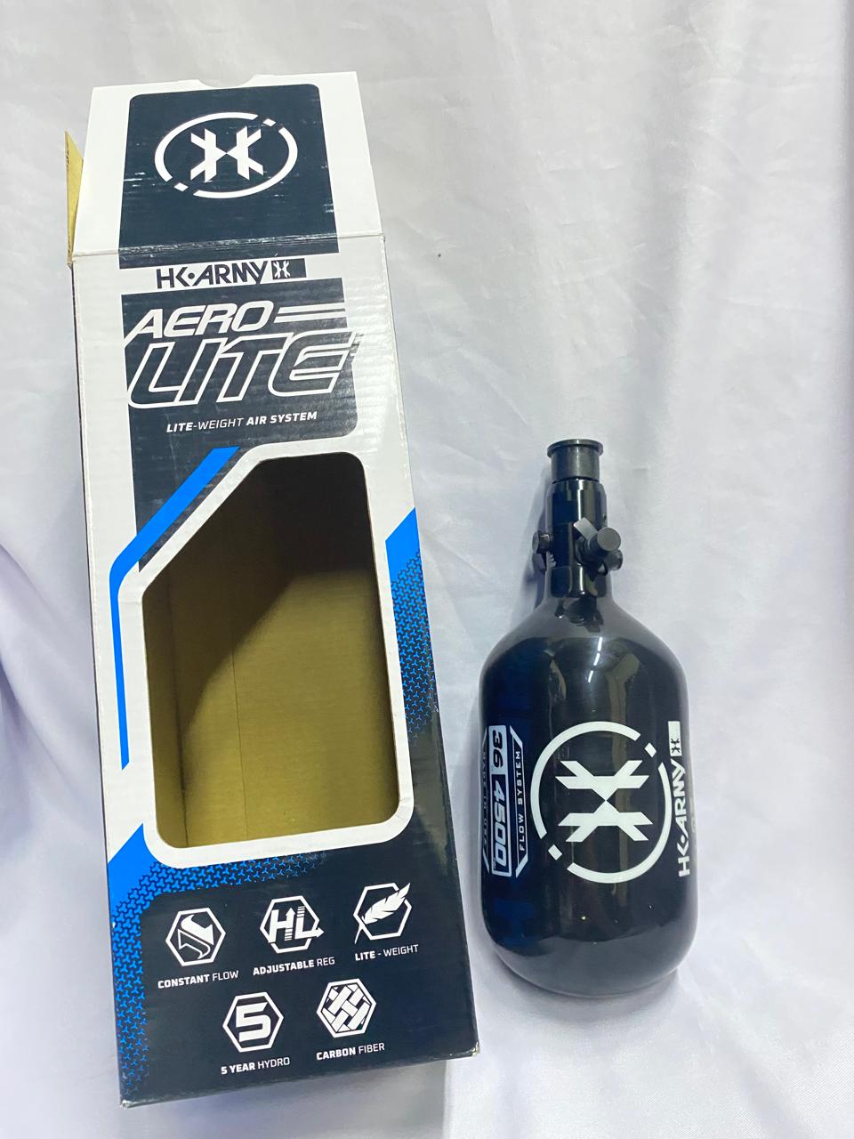 HKArmy ExtraLite Carbon Fiber Air Tank (Color Black Standard Reg 36CI 4500PSI)(106812)