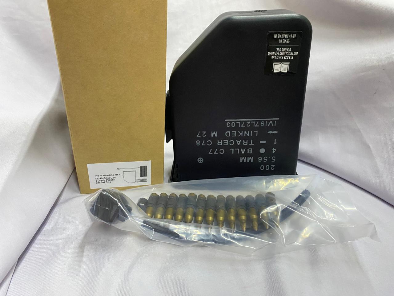 VFC M249 Airsoft Gun Air Supply Ammunition Box (VFC-VF9-MAG-M249G-BK03)