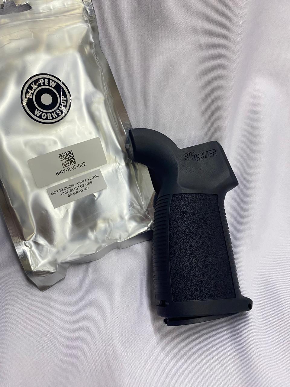 BPW MCX Reduced Angle Pistol Grip for APFG MCX MPX Spear LT GBB – Flat Black (BPW-RAG-002)