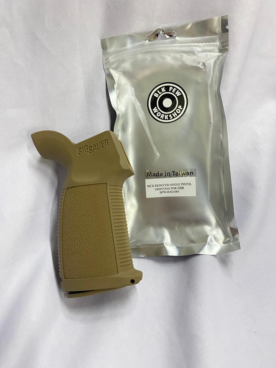 BPW MCX Reduced Angle Pistol Grip for APFG MCX MPX Spear LT GBB – Tan (BPW-RAG-001)